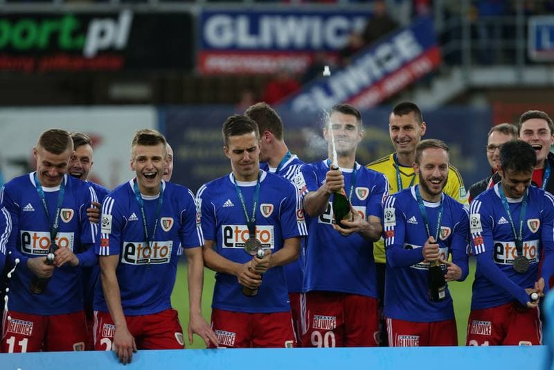 Football. Ekstraklasa. Piast Gliwice - Zaglebie Lubin. 15.05.2016