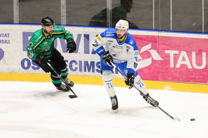 Ice Hockey. Tauron Hokej Liga. Re-Plast Unia Oswiecim - JKH GKS Jastrzebie. 18.02.2024