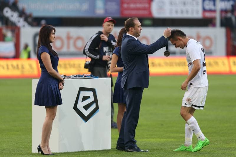 Football. Ekstraklasa. Piast Gliwice - Zaglebie Lubin. 15.05.2016
