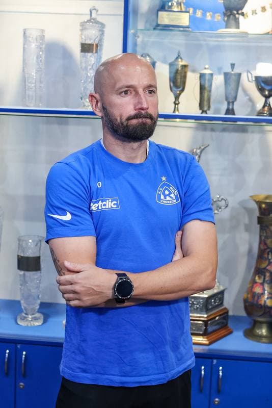 Football. Ruch Chorzow. Press Conference. 24.08.2023