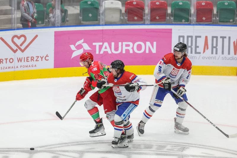 Ice Hockey. Tauron Hokej Liga. Zaglebie Sosnowiec - Marma Ciarko STS Sanok. 17.09.2023