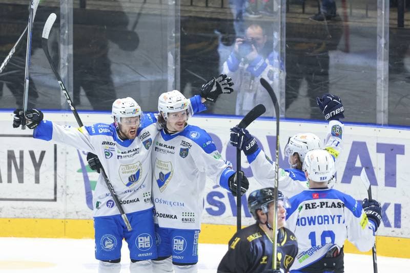Ice Hockey. Tauron Hokej Liga. Re-Plast Unia Oswiecim - GKS Katowice. 06.04.2024