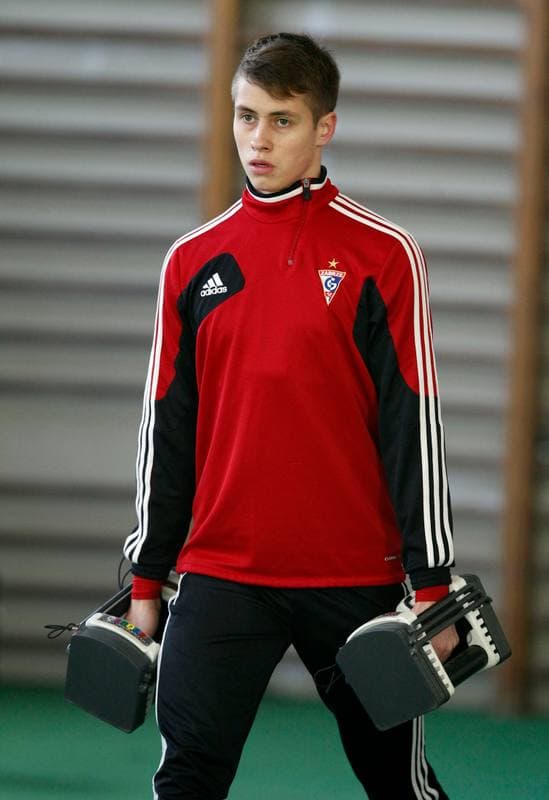 Football. Gornik Zabrze. Training. 08.01.2014