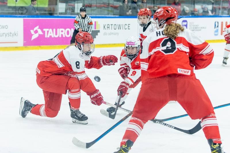 Ice Hockey. Women's U18 World Championship Division 1B. Poland - Denmark. 12.01.2023