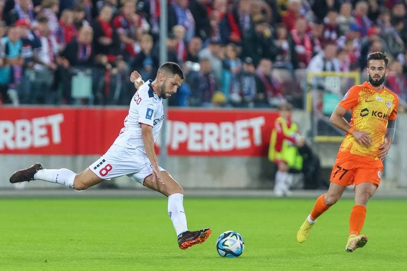 Football. PKO BP Ekstraklasa. Gornik Zabrze - Zaglebie Lubin. 02.10.2023