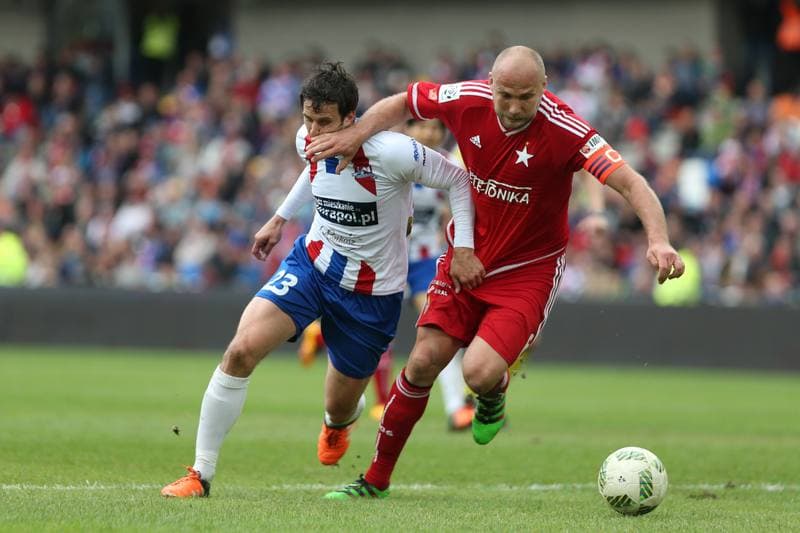 Football. Ekstraklasa. Podbeskidzie Bielsko-Biala - Wisla Krakow. 14.05.2016