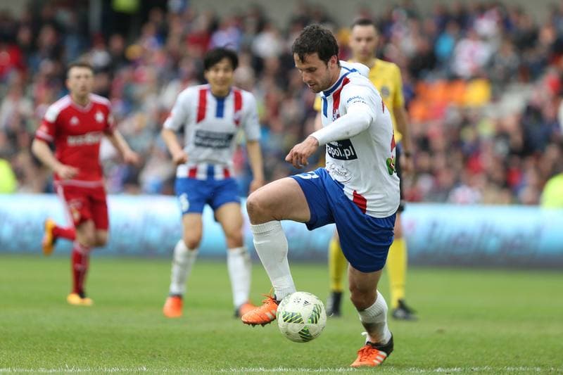 Football. Ekstraklasa. Podbeskidzie Bielsko-Biala - Wisla Krakow. 14.05.2016