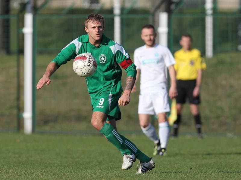 Football. III Liga Opolsko - Slaska. Grunwald Ruda Slaska - Rekord Bielsko Biala. 11.11.2014