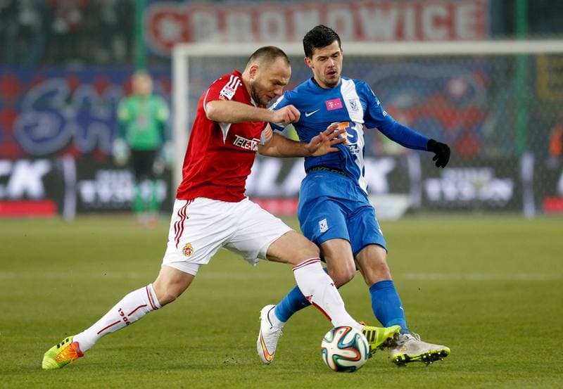 Football. T-Mobile Ekstraklasa. Wisla Krakow - Lech Poznan. 07.12.2014