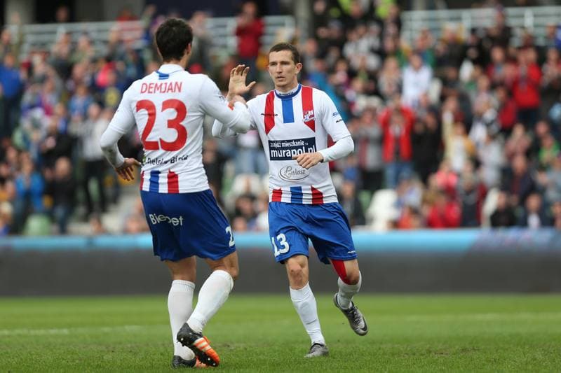 Football. Ekstraklasa. Podbeskidzie Bielsko-Biala - Wisla Krakow. 14.05.2016