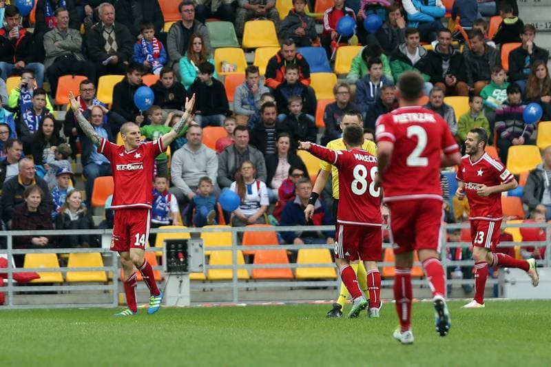 Football. Ekstraklasa. Podbeskidzie Bielsko-Biala - Wisla Krakow. 14.05.2016