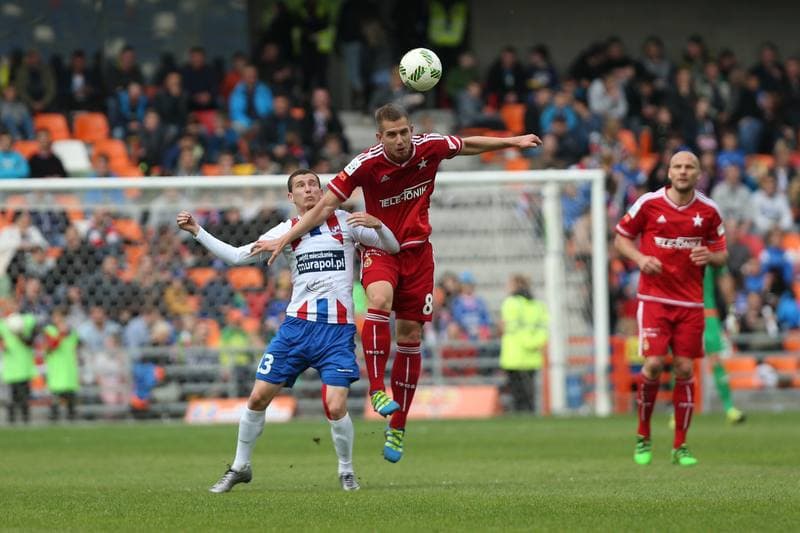 Football. Ekstraklasa. Podbeskidzie Bielsko-Biala - Wisla Krakow. 14.05.2016