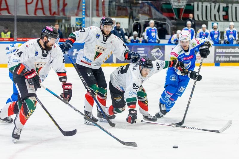 Ice Hockey. Polska Hokej Liga. GKS Tychy - Tauron Re-Plast Unia Oswiecim. 16.03.2023