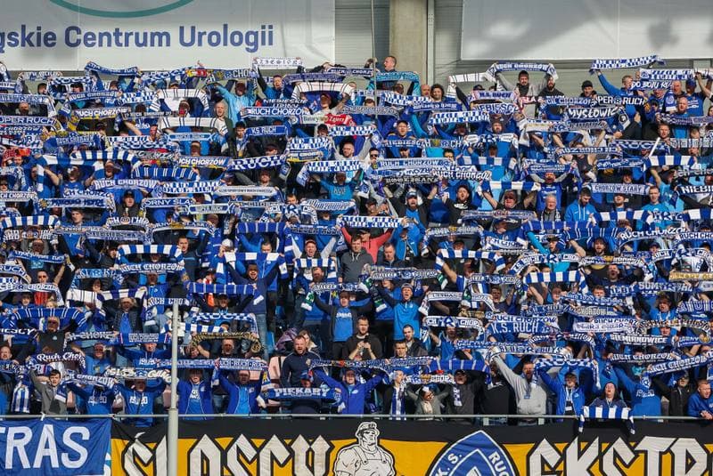 Football. Fortuna I Liga. Ruch Chorzow - LKS Lodz. 19.03.2023
