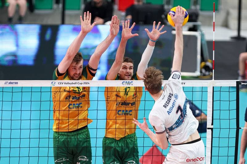 Volleyball. CEV Cup. Aluron CMC Warta Zawiercie - Allianz Milano. 10.01.2024