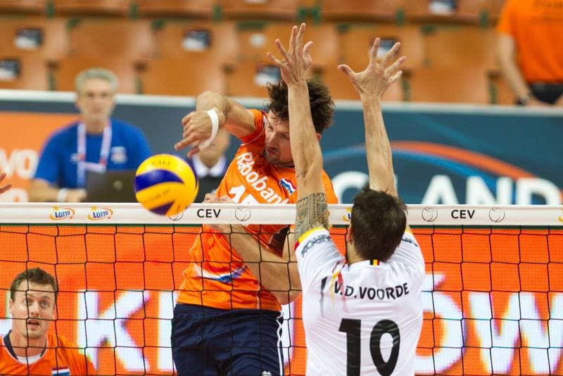 Volleyball. CEV EuroVolley. Netherlands - Belgium. 28.08.2017