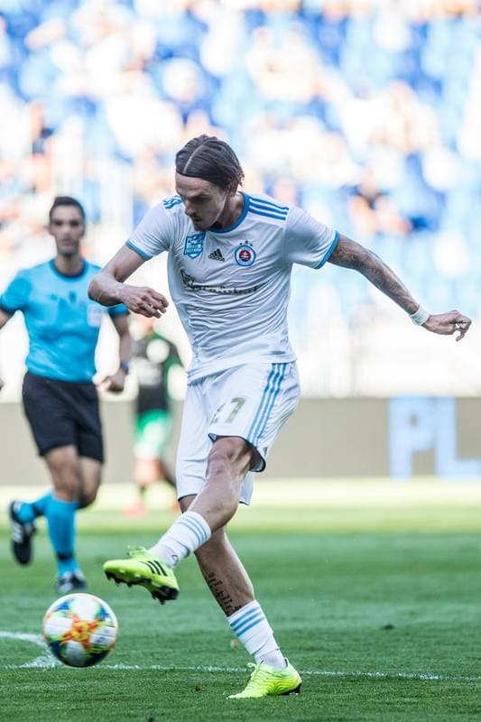 Football. UEFA Europa League. Slovan Bratislava - KF Feronikeli. 24.07.2019