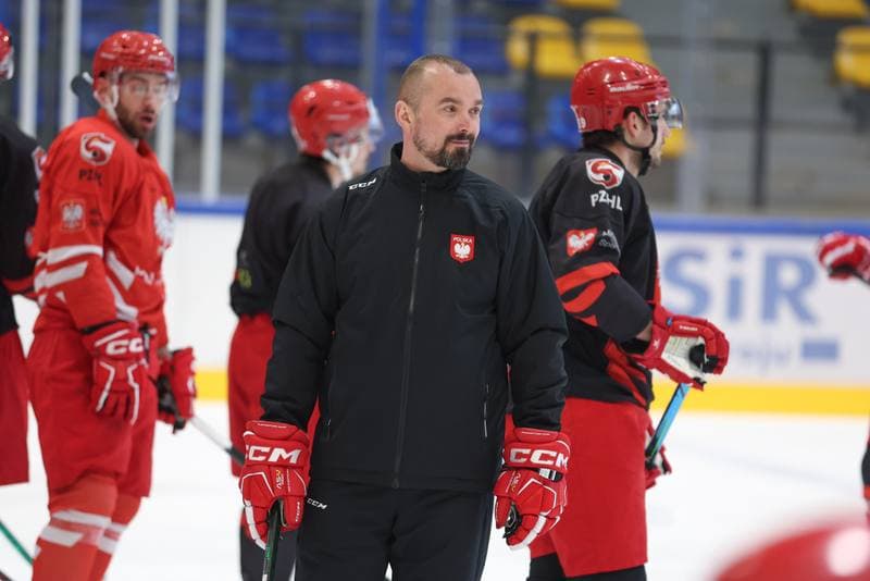 Ice Hockey. Poland national team. Training. 11.04.2024