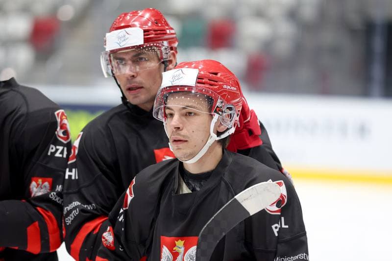 Ice Hockey. Poland national team. Training. 30.04.2024