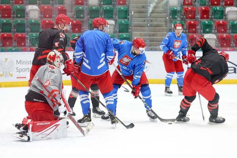 Ice Hockey. Poland national team. Training. 30.04.2024