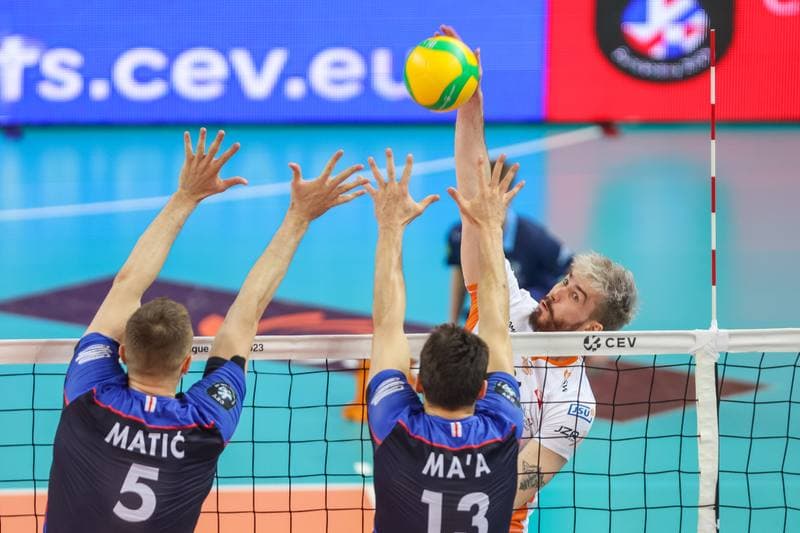 Volleyball. CEV Champions League. Jastrzebski Wegiel - Halbank Ankara. 04.05.2023