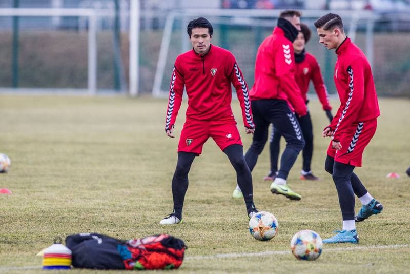 Football. Zaglebie Sosnowiec. Training. 20.02.2020