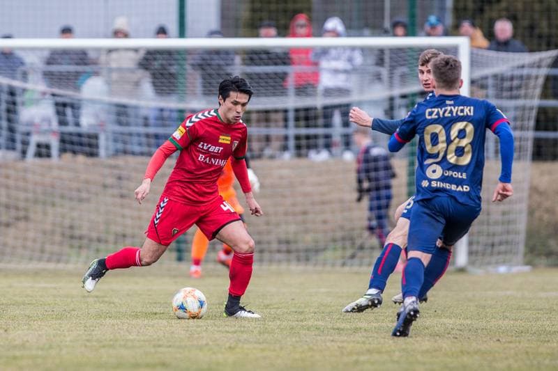 Football. Sparing. Zaglebie Sosnowiec - Odra Opole. 22.02.2020