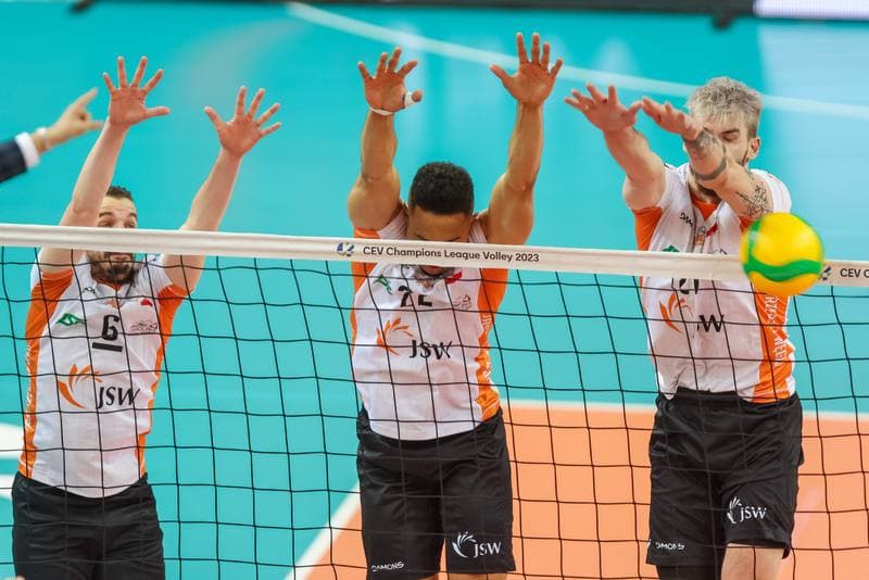 Volleyball. CEV Champions League. Jastrzebski Wegiel - Halbank Ankara. 04.05.2023