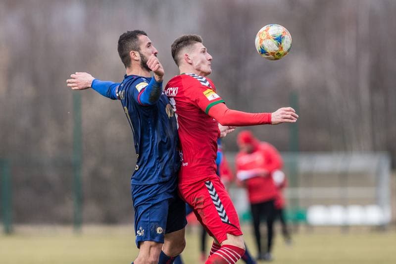 Football. Sparing. Zaglebie Sosnowiec - Odra Opole. 22.02.2020