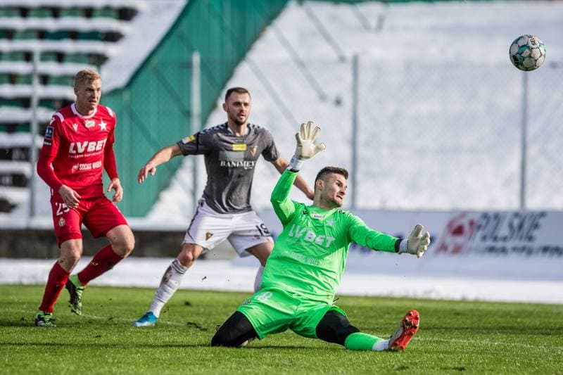 Football. Sparing. Zaglebie Sosnowiec - Wisla Krakow. 20.01.2021