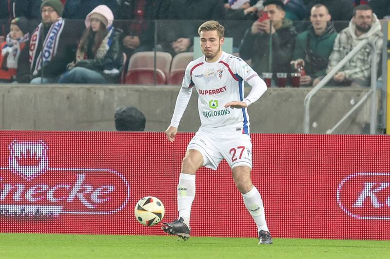 Football. PKO BP Ekstraklasa. Gornik Zabrze - Cracovia Krakow. 28.02.2025