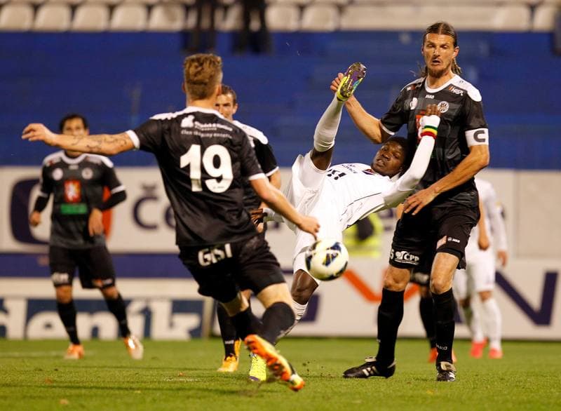 Football. SYNOT Liga. Banik Ostrava - FC Hradec Kralove. 01.11.2014