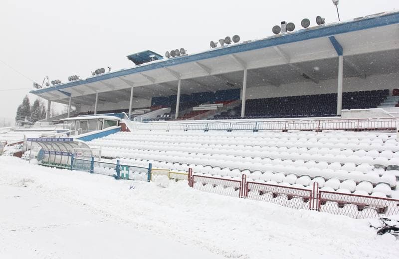 Football. Gornik Zabrze. Training. 15.02.2012