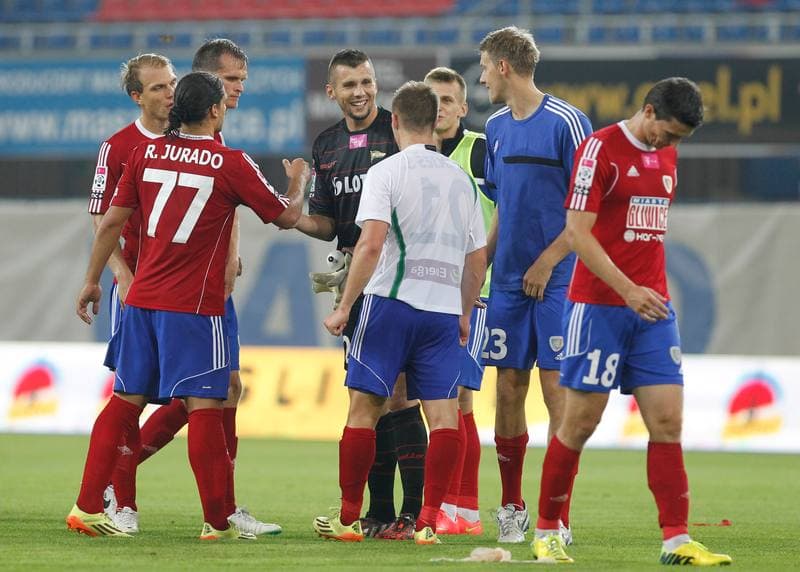 Football. T-Mobile Ekstraklasa. Piast Gliwice - Lechia Gdansk. 26.10.2013