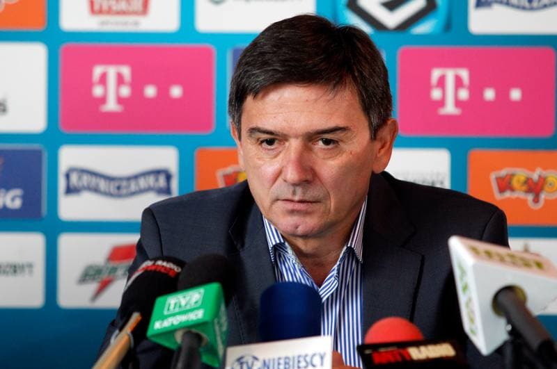 Football. Ruch Chorzow. Press Conference. 07.10.2014
