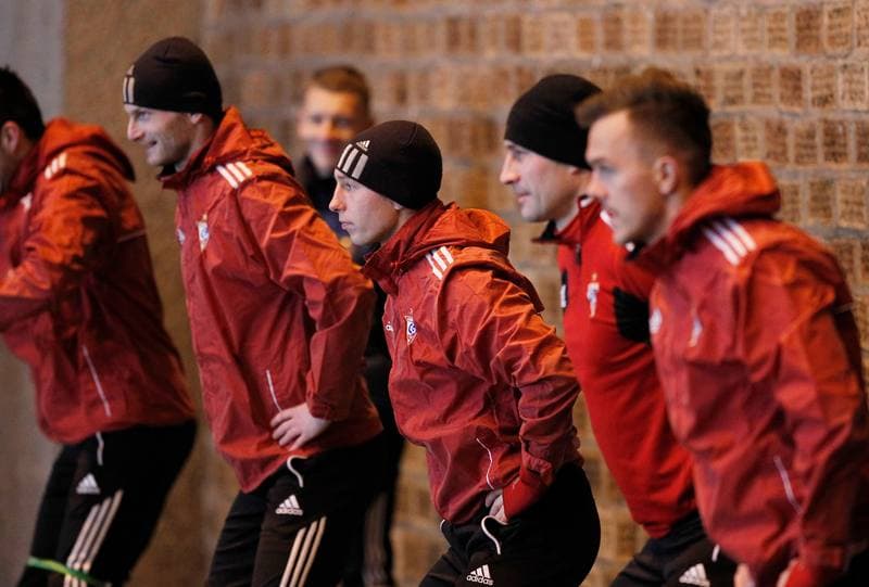 Football. Gornik Zabrze. Training. 07.01.2015