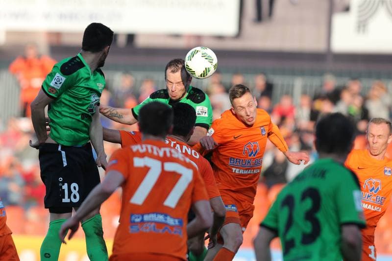 Football. Ekstraklasa. Termalica Bruk-Bet Nieciecza - Gornik Leczna. 30.04.2016