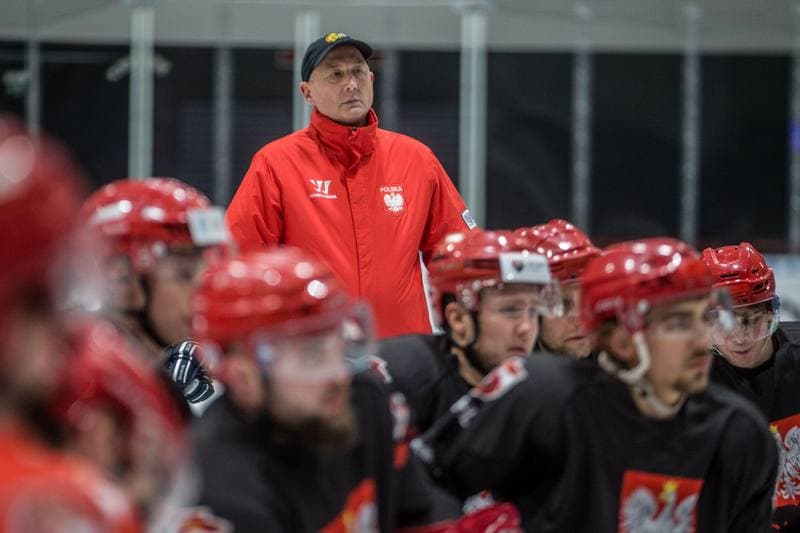 Ice Hockey. Poland national team. Training. 13.12.2021