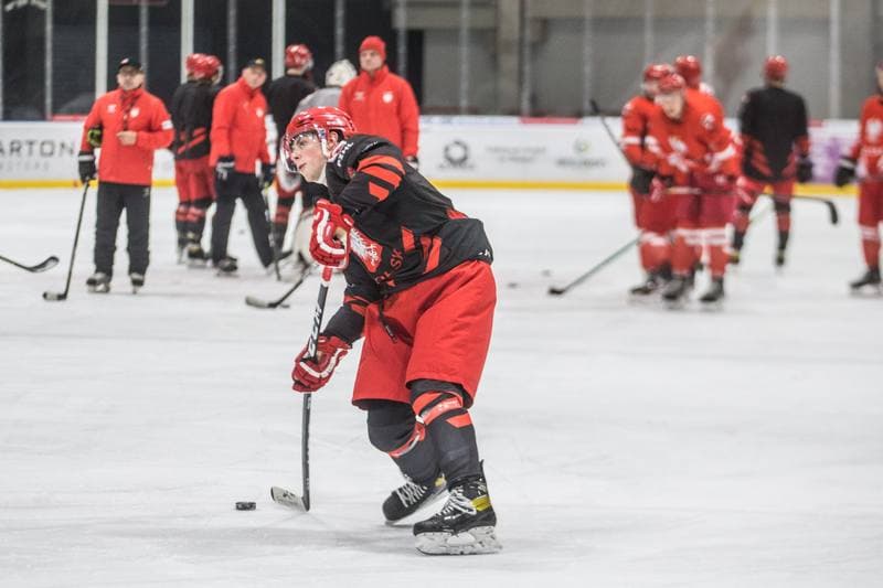 Ice Hockey. Poland national team. Training. 13.12.2021