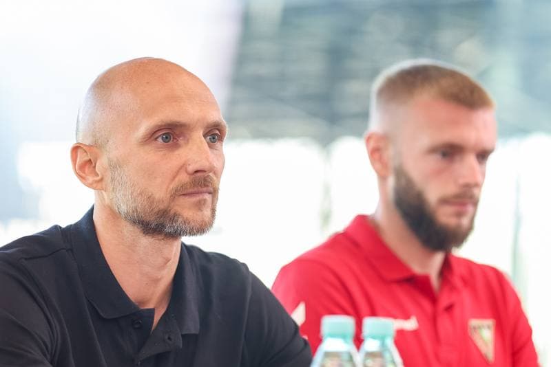 Football. Zaglebie Sosnowiec. Press Conference. 25.08.2023
