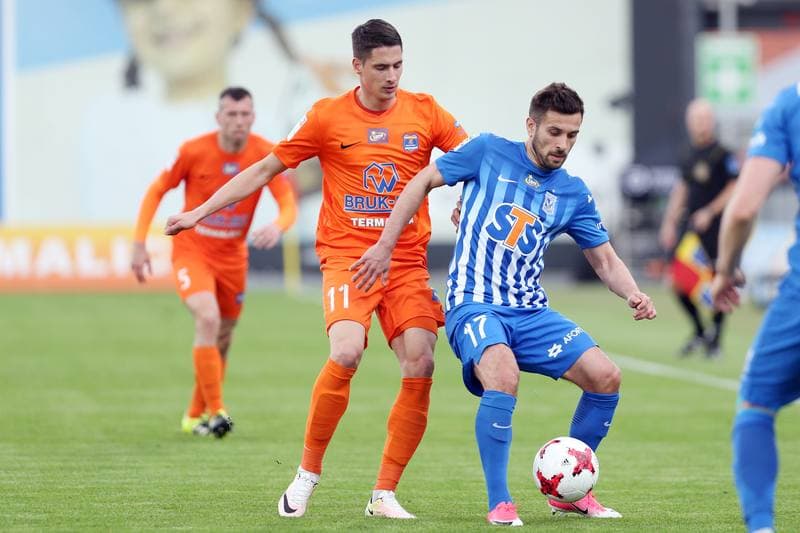 Football. Lotto Ekstraklasa. Bruk-Bet Termalica Nieciecza - Lech Poznan. 07.05.2017