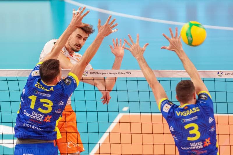 Volleyball. CEV Champions League. Jastrzebski Wegiel - Guaguas Las Palmas. 22.11.2023