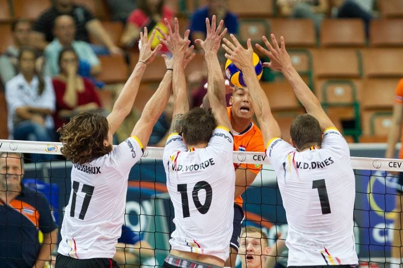 Volleyball. CEV EuroVolley. Netherlands - Belgium. 28.08.2017