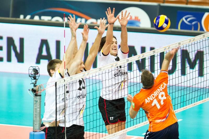 Volleyball. CEV EuroVolley. Netherlands - Belgium. 28.08.2017