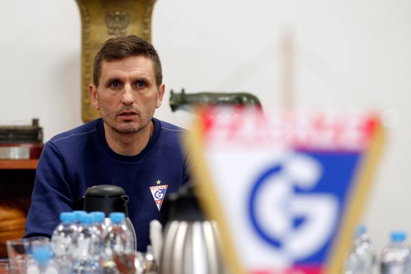 Football. Gornik Zabrze. Press Conference. 04.01.2018