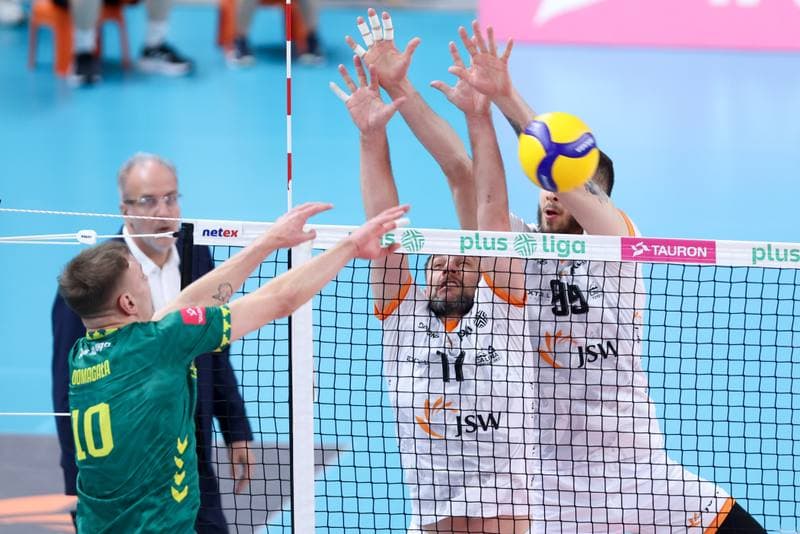 Volleyball. PlusLiga. Jastrzebski Wegiel - GKS Katowice. 03.02.2024