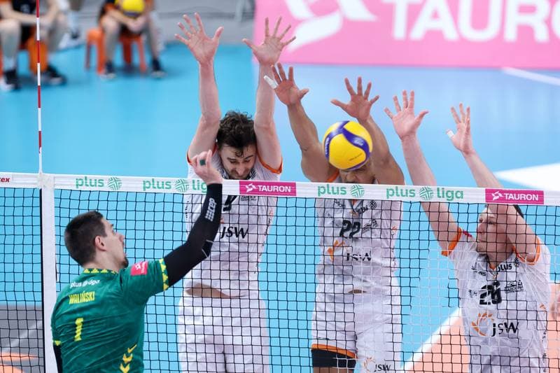 Volleyball. PlusLiga. Jastrzebski Wegiel - GKS Katowice. 03.02.2024