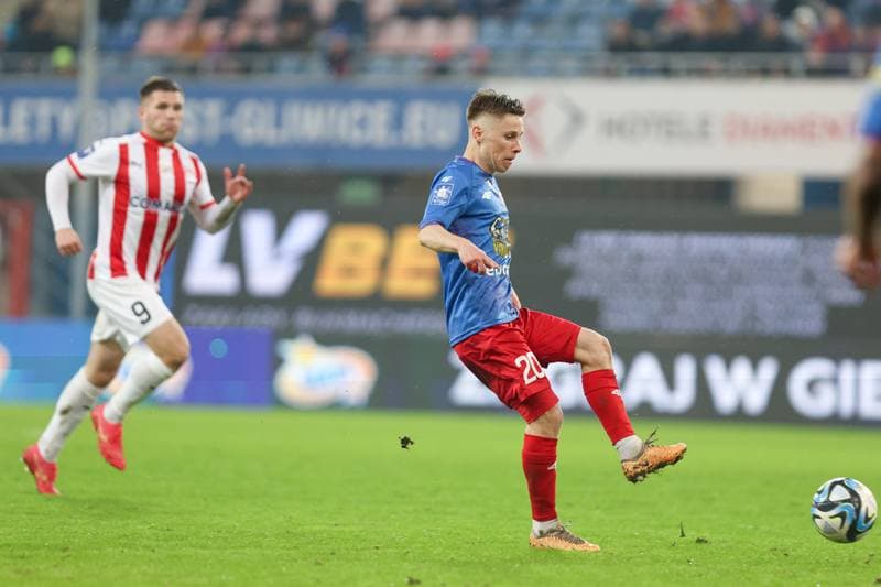 Football. PKO BP Ekstraklasa. Piast Gliwice - Cracovia Krakow. 23.02.2024