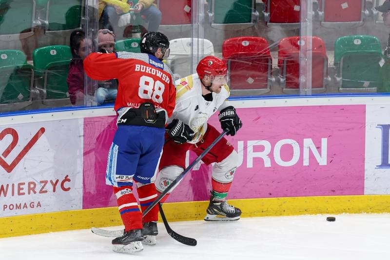 Ice Hockey. Tauron Hokej Liga. Zaglebie Sosnowiec - Marma Ciarko STS Sanok. 23.02.2024
