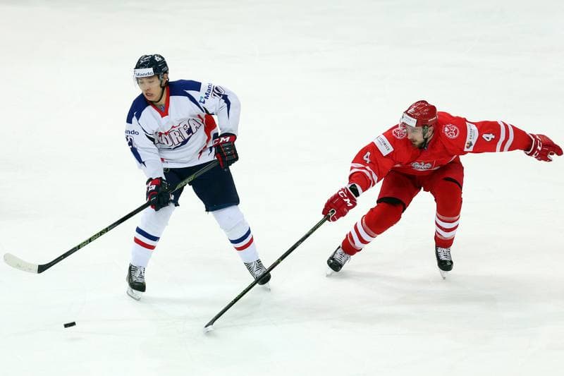 Ice Hockey. World Championship Division 1A. Poland - Korea. 24.04.2016